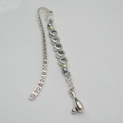 Bowling Personalised Bookmark