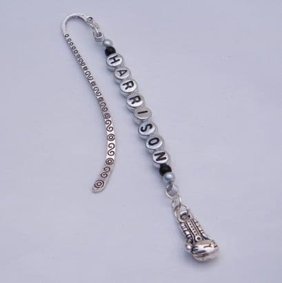 Boxing Glove Personalised Bookmark