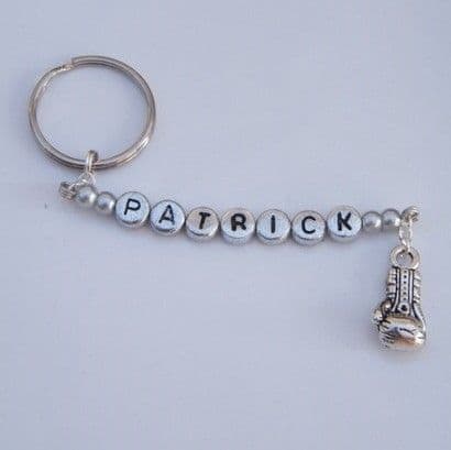 Boxing Glove Personalised Keyring