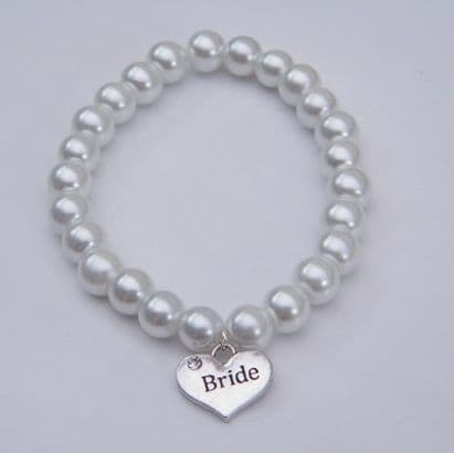Bride Bracelet - Charm Beaded Style