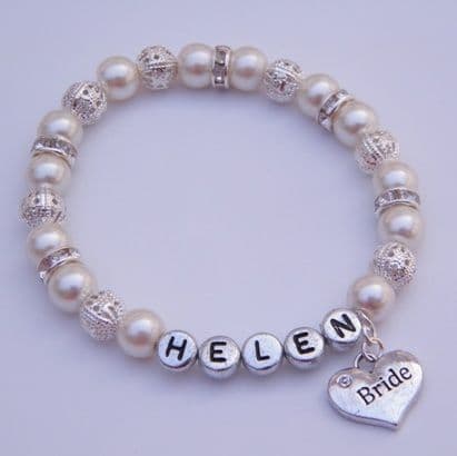 Bride Personalised Bracelet - Sparkle & Bling Style