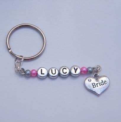 Bride Personalised Keyring