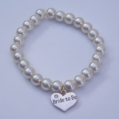 Bride To Be Bracelet - Charm Beaded Style