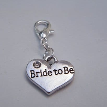 Bride To Be Clip On Charm