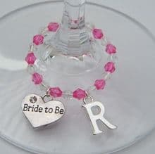 Bride To Be Wine Glass Charms