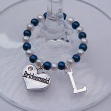 Bridesmaid Wine Glass Charms