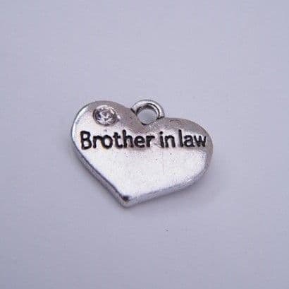 Brother In Law Personalised Wine Glass Charm - Full Bead Style