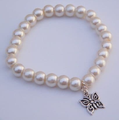 Butterfly Bracelet - Charm Beaded Style