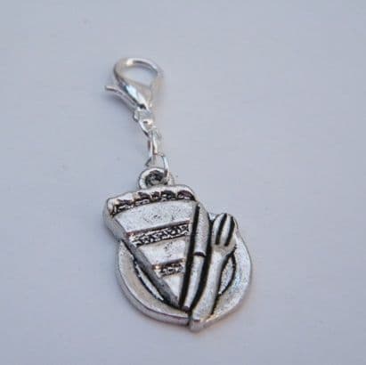 Cake Slice Clip On Charm