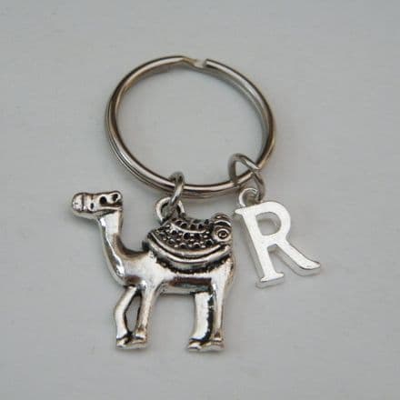 Camel Keyring - Initial Charm Style