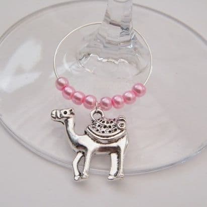 Camel Wine Glass Charm - Beaded Style