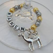 Camel Wine Glass Charms