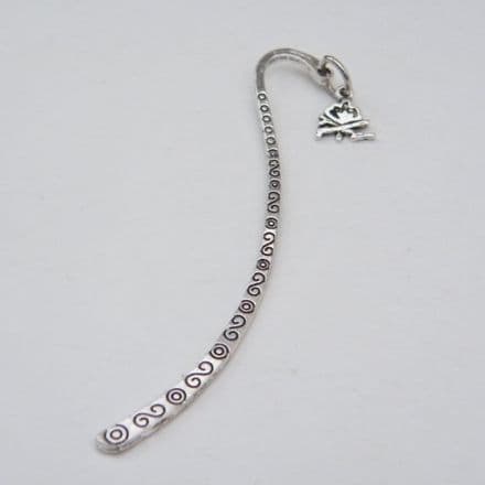 Camping Fire Bookmark - Charm Style