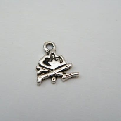 Camping Fire Wine Glass Charm - Hoop Style