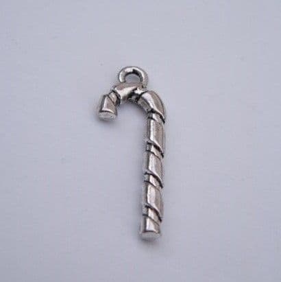 Candy Cane Personalised Wine Glass Charm - Full Bead Style