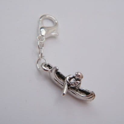 Canoe Kayak Clip On Charm