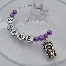 Car Wine Glass Charms
