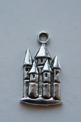 Castle Earrings - Drop Charm Style