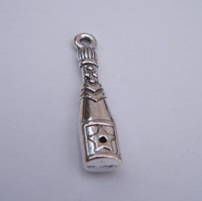 Champagne Bottle Bracelet - Charm Beaded Style