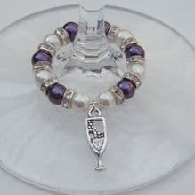 Champagne Wine Glass Charms