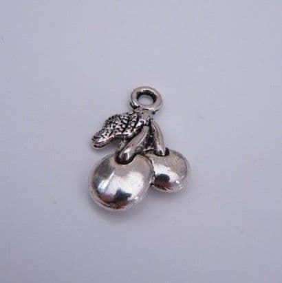 Cherry Wine Glass Charm - Hoop Style