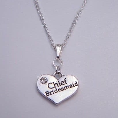 Chief Bridesmaid Necklace - Charm Style
