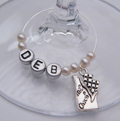 Chocolate Bar Personalised Wine Glass Charm