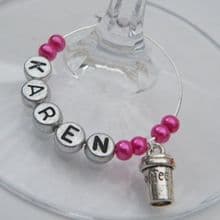 Coffee Wine Glass Charms