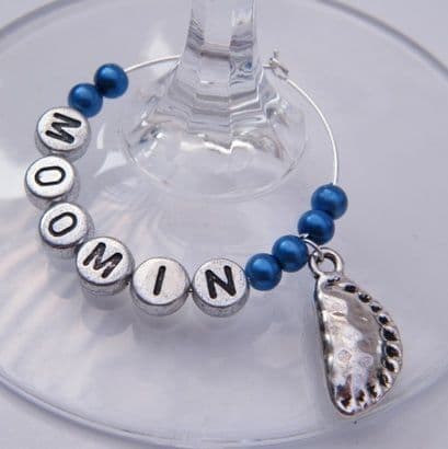 Cornish Pasty Personalised Wine Glass Charm