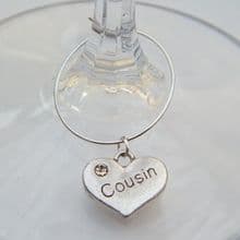 Cousin Wine Glass Charms