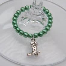 Cowboy Wine Glass Charms