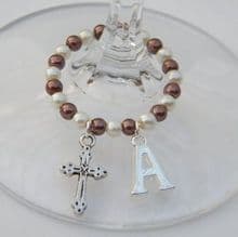 Cross Wine Glass Charms
