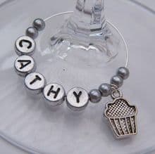 Cupcake Wine Glass Charms