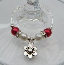 Daisy Wine Glass Charms