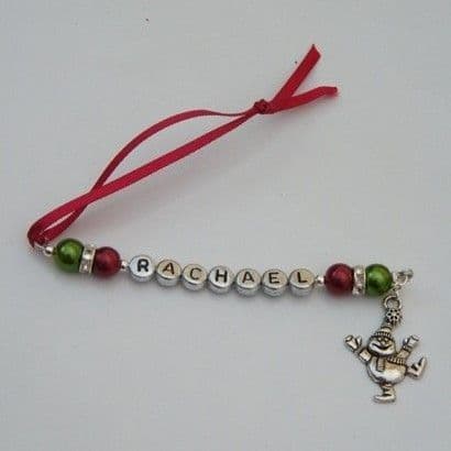 Dancing Snowman Personalised Christmas Tree Decoration