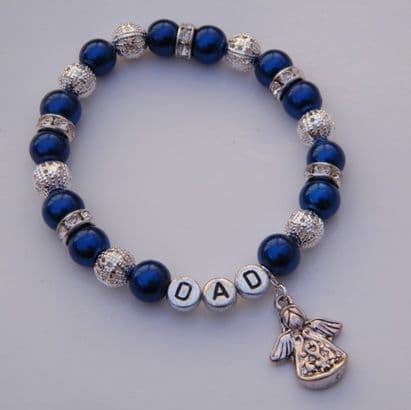 Detailed Angel Personalised Bracelet - Sparkle & Bling Style