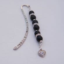 Detailed Clear Sparkle Heart Bookmarks