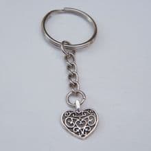 Detailed Heart Keyrings