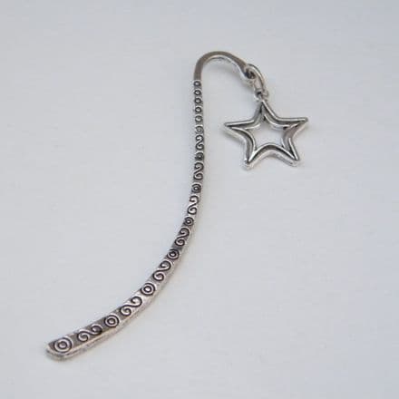 Double Star Outline Bookmark - Charm Style
