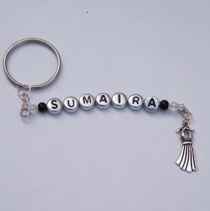 Dress Personalised Keyring