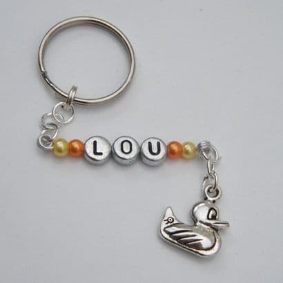 Duck Personalised Keyring