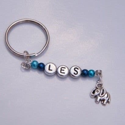 Elephant Personalised Keyring