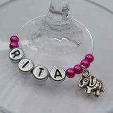 Elephant Wine Glass Charms
