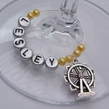 Ferris Wheel Wine Glass Charms