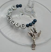 Fishing Wine Glass Charms