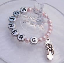 Flip Flop Wine Glass Charms