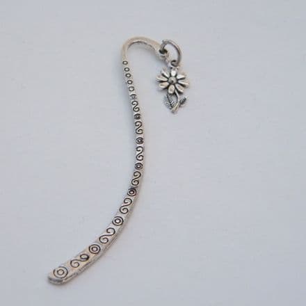 Flower With Stem Bookmark - Charm Style