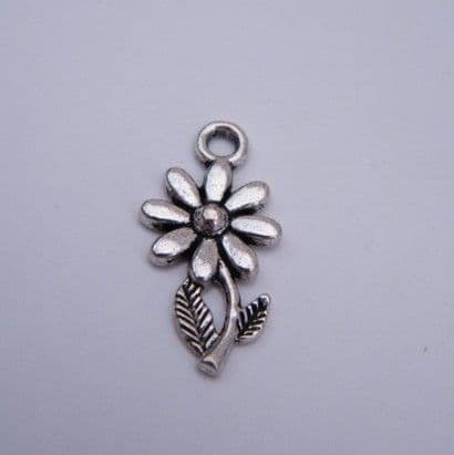 Flower With Stem Necklace - Charm Style