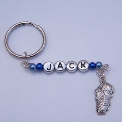 Football Boot Personalised Keyring