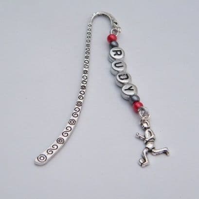 Footballer Personalised Bookmark